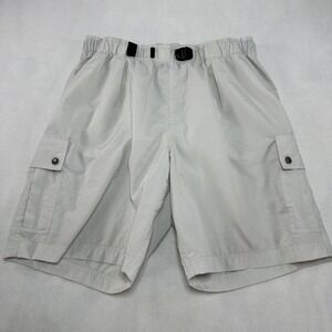 Nike ACG Cargo Shorts Mens Large Beige Belted Hiking Travel Outdoor Utility Camp
